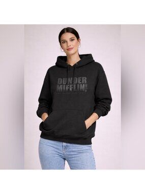 Dunder Mifflin Inc. The Office Graphic Hoodie Black – Approx Men’s M